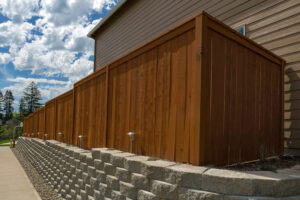 residential wood fence in Kansas City