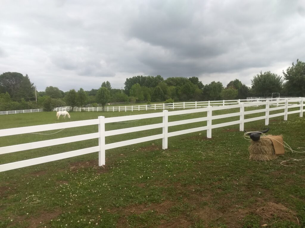 Wooden Post and Rail Fence