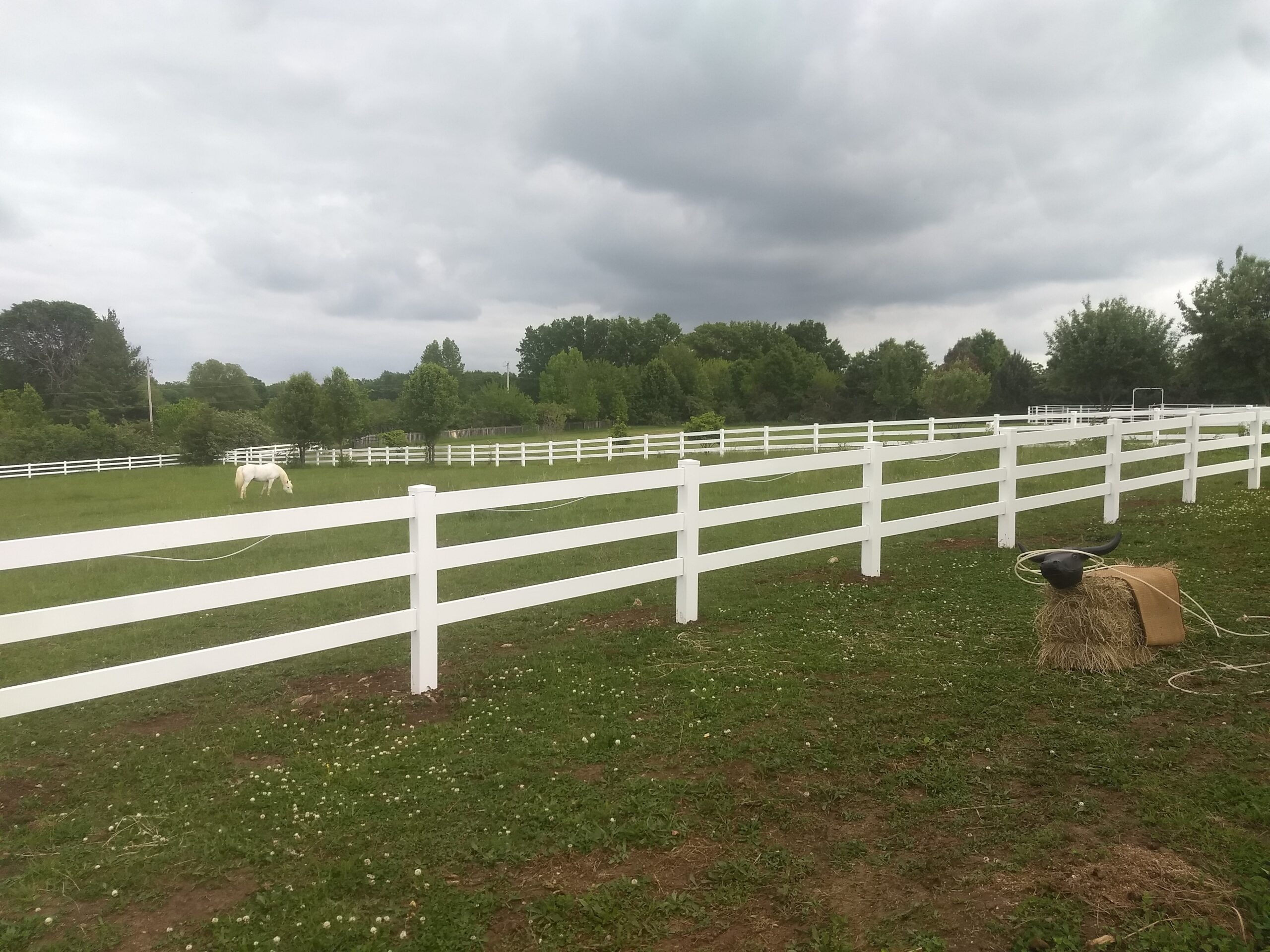 Wooden Post and Rail Fence