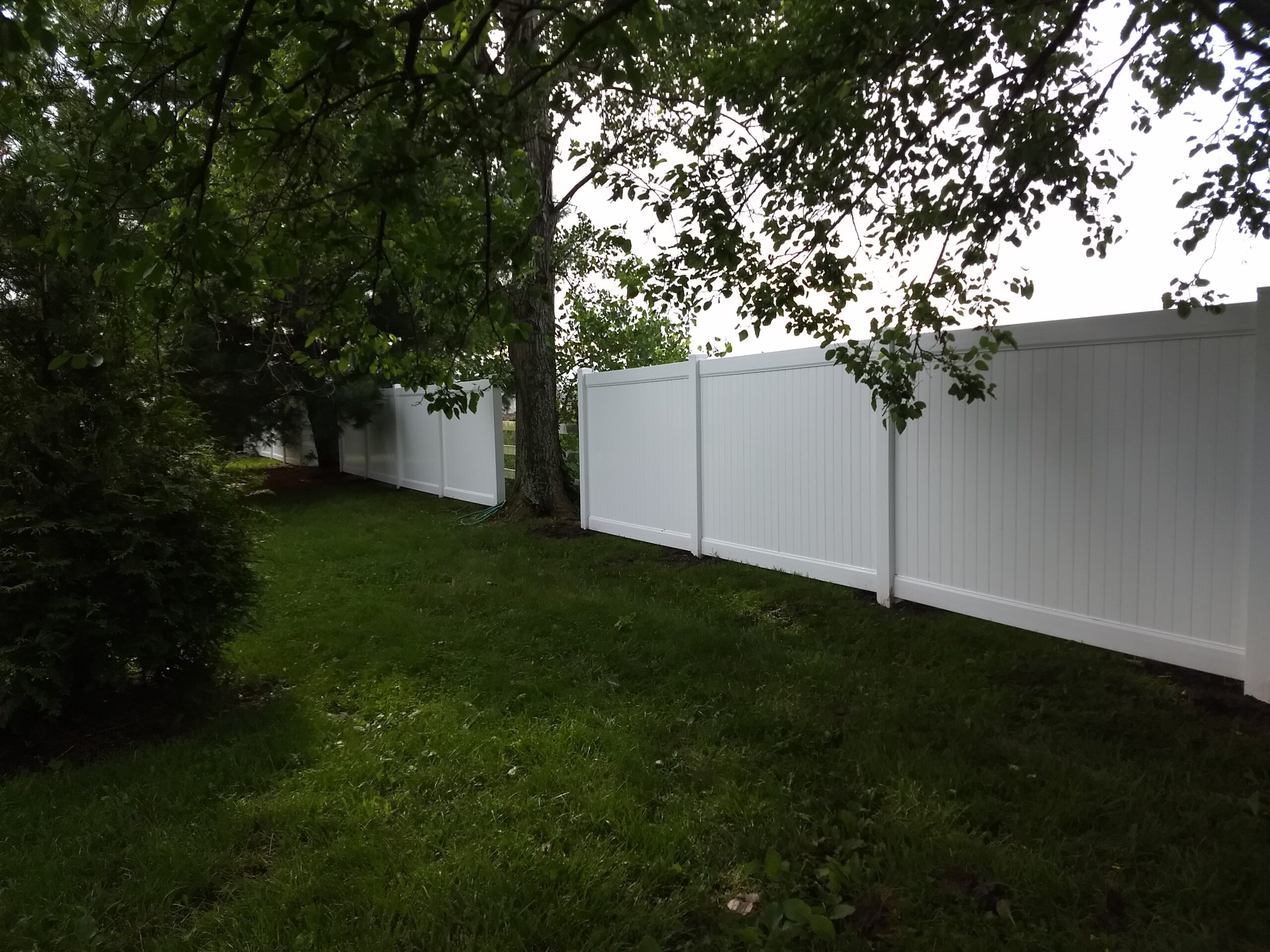 White Superior Vinyl Fence