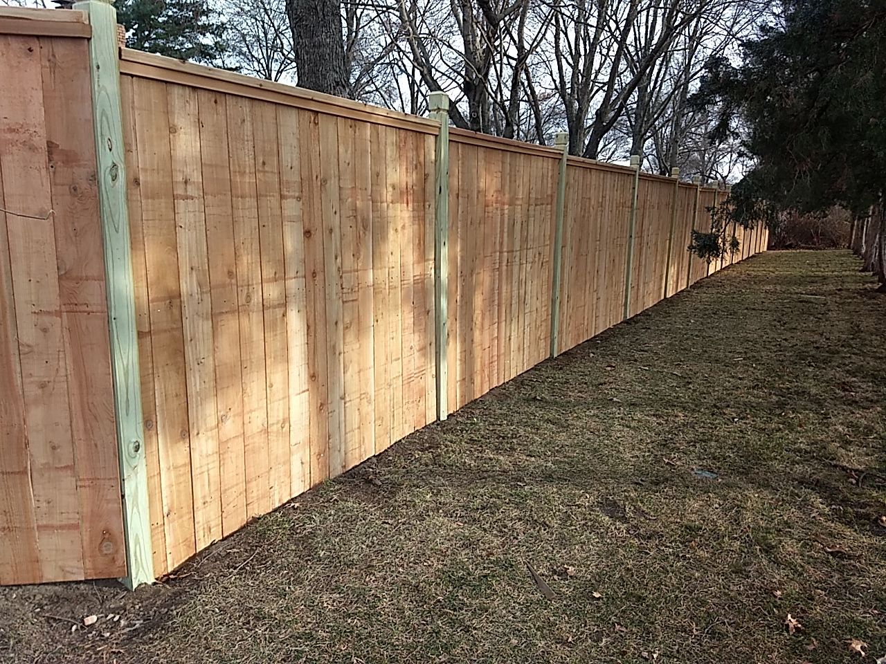 Wood New Frame Privacy Fence