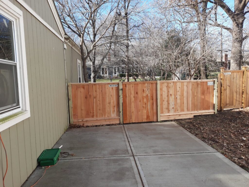 Old Frame Privacy Fence