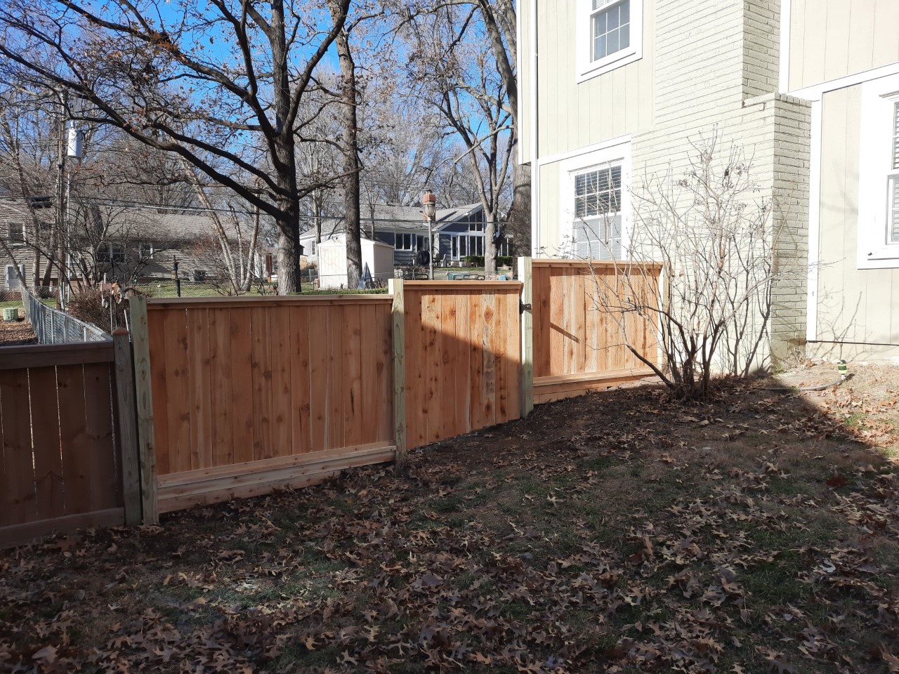 Wood Old Frame Privacy Fence