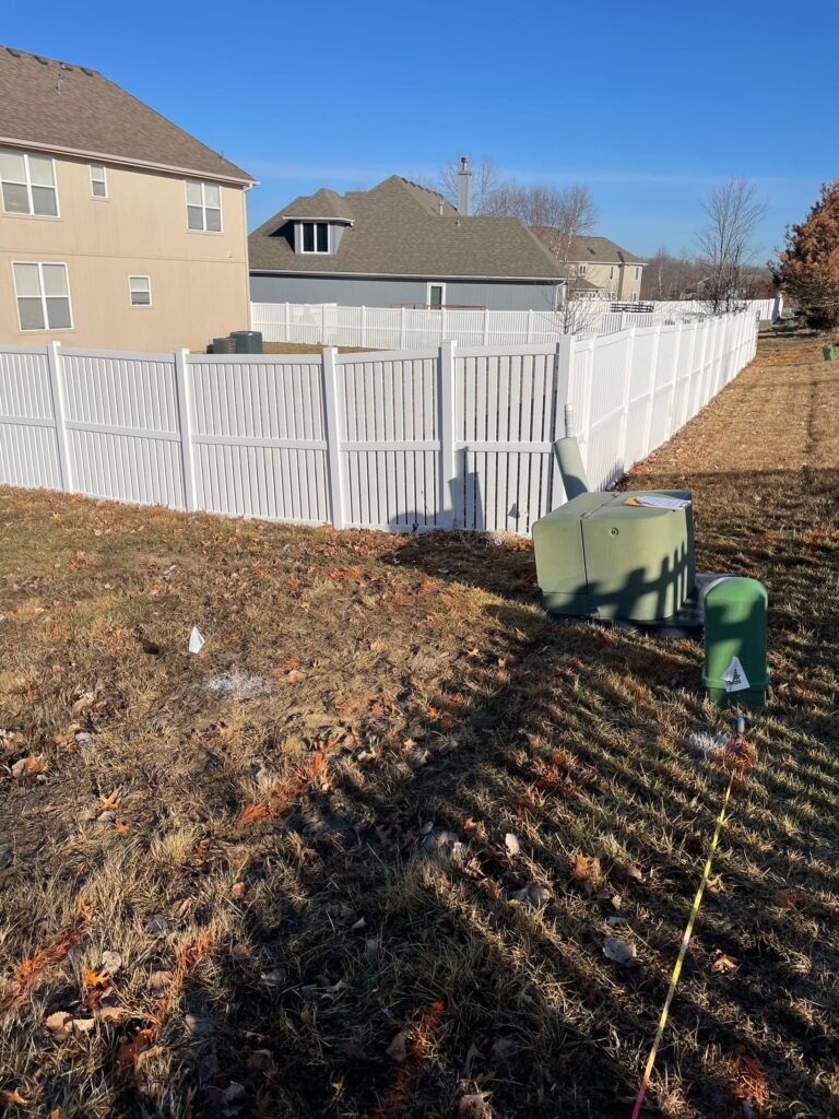 White Vertical Board Fence