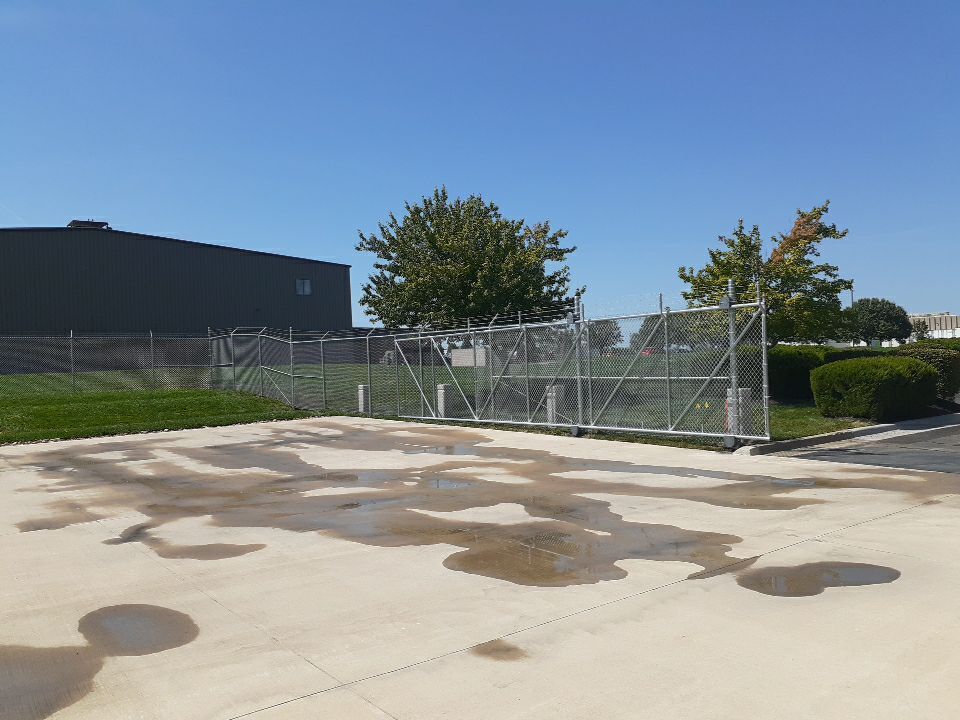 Chain Link with Barbed Wire